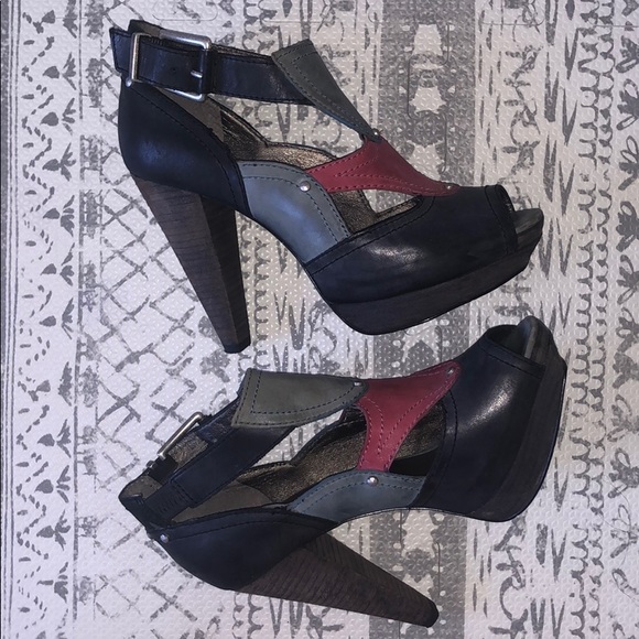 Miss Sixty Peeptoe Summer Block Heels - Picture 2 of 7